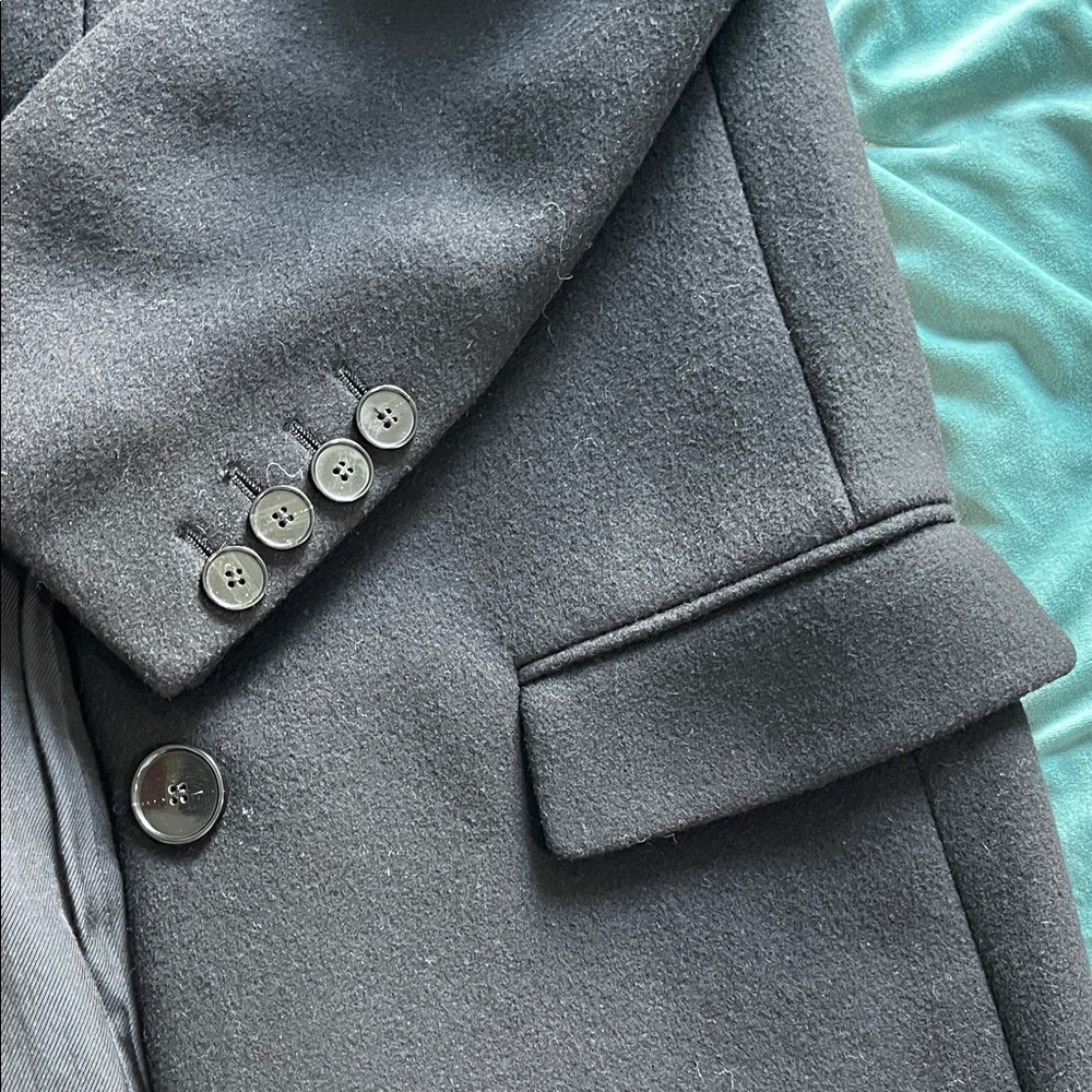 Stella McCartney Black Wool Blend Coat Sz 42 (US 8/10) - Picture 6 of 6